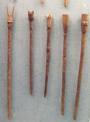 Denmark Copenhagen National Museum crossbow hunting quarrels 279.JPG